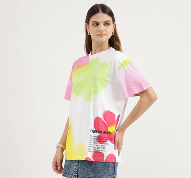 Regular Fit Round Neck Printed T-Shirt