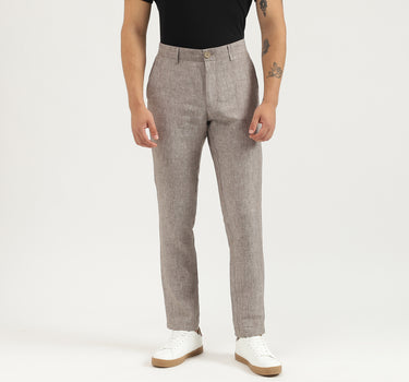 Solid Relaxed Fit Trousers