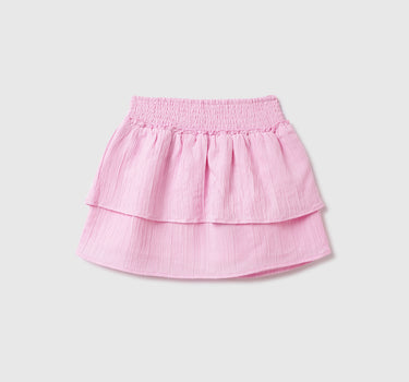 Cotton Solid Regular Length Girls Skirt