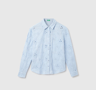 Regular Fit Spread Collar Embroidered Shirts