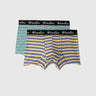 Pack of 2 Striped Low Rise Boxer Briefs