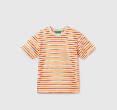 Regular Fit Round Neck Striped T-Shirt