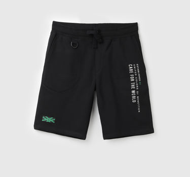 Flat Lock Detail Regular Fit Shorts