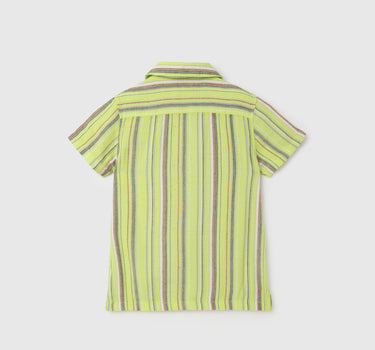 Regular Fit Spread Collar Striped Shirt