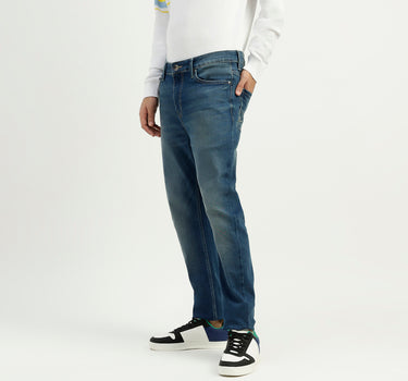 Solid Mid Rise Carrot Fit Jeans