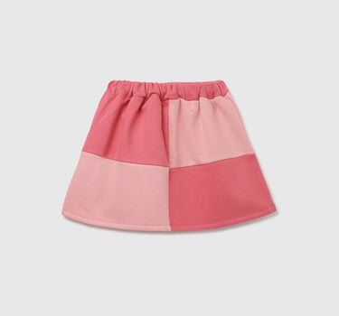 Regular Fit Colorblock Girl's Skirt