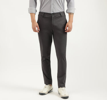 Solid Slim Fit Trousers