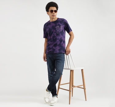 Boxy Fit Round Neck Tie & Dye T-Shirts