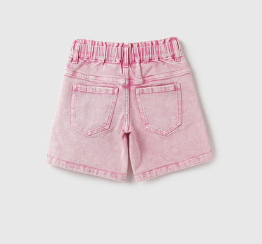 Girls Solid Regular Fit Shorts