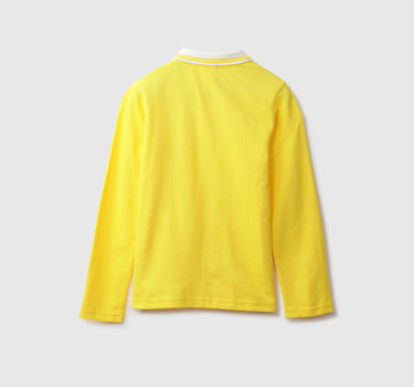 Basic Yellow Polo T-Shirt