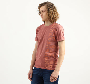 Men Printed Round Neck T-Shirt