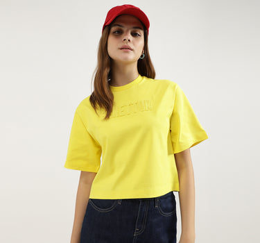 Regular Fit Round Neck Solid Top