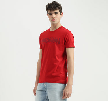 Regular Fit Round Neck Printed T-Shirt