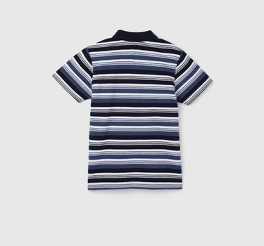 Boy's Regular Fit Polo Collar Striped Tshirts