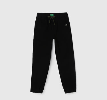 Boy's Solid Regular Fit Joggers