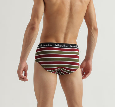 Pack of 2 Striped Low Rise Briefs