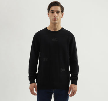 Men's Regular Fit Crew Neck Brand Logo Sweater