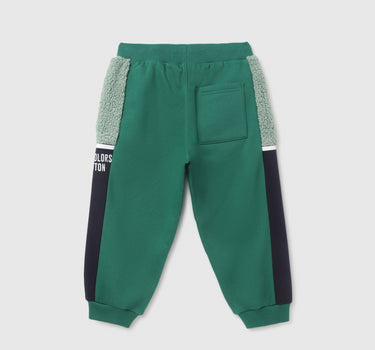 Boy's Colourblock Regular Fit Joggers