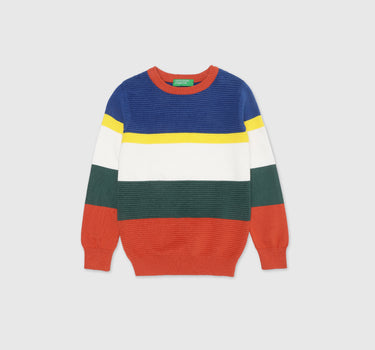 Boys Long Sleeve Stripe Sweatshirt