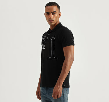 Men's Regular Fit Polo Collar Embroidery Tshirts