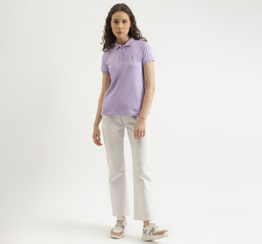 Regular Fit Polo Collar Solid T-Shirt