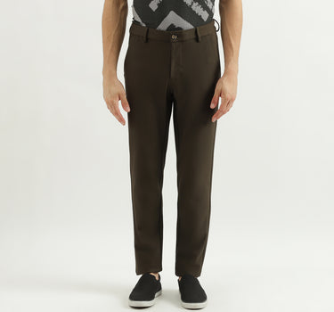 Solid Slim Fit Trousers