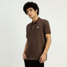 Regular Fit Ribbed Collar Solid T-Shirt