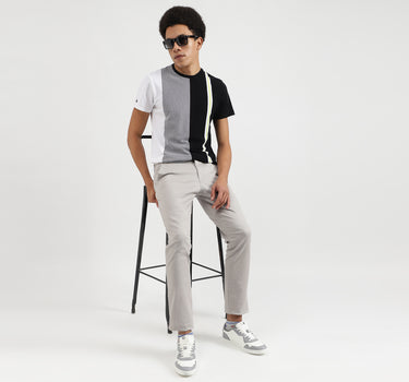 Regular Fit Round Neck Striped T-Shirts