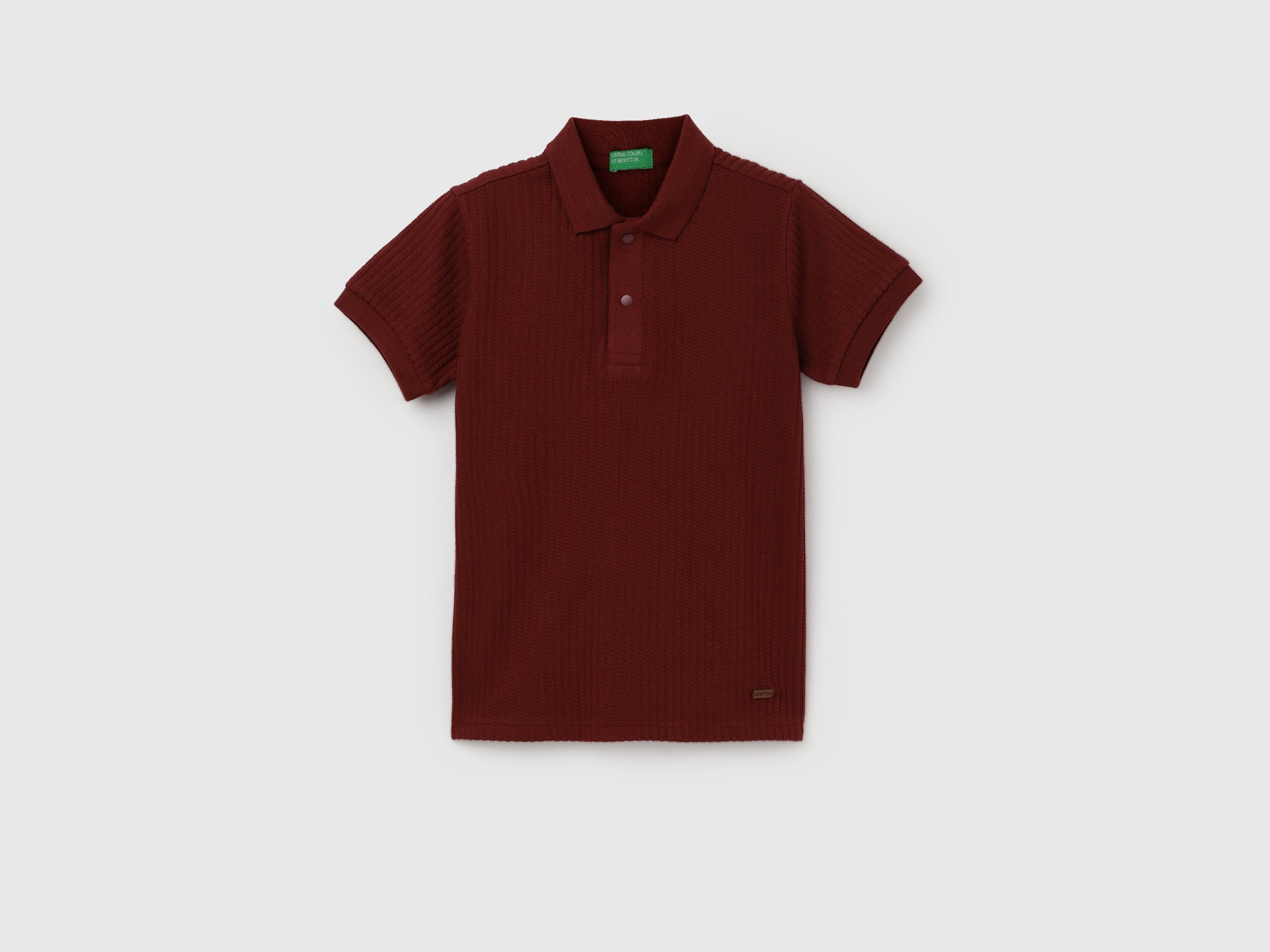 Jacquard Interlock Polo Collar T-Shirt