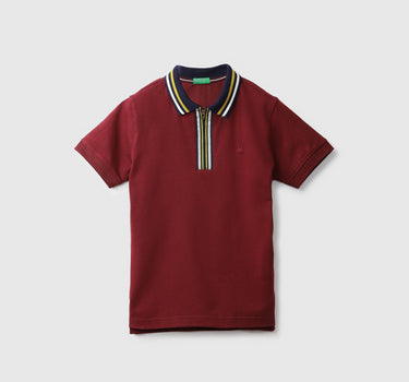 Burgundy Polo T-Shirt