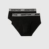 Pack of 2 Solid Colour Low Rise Briefs