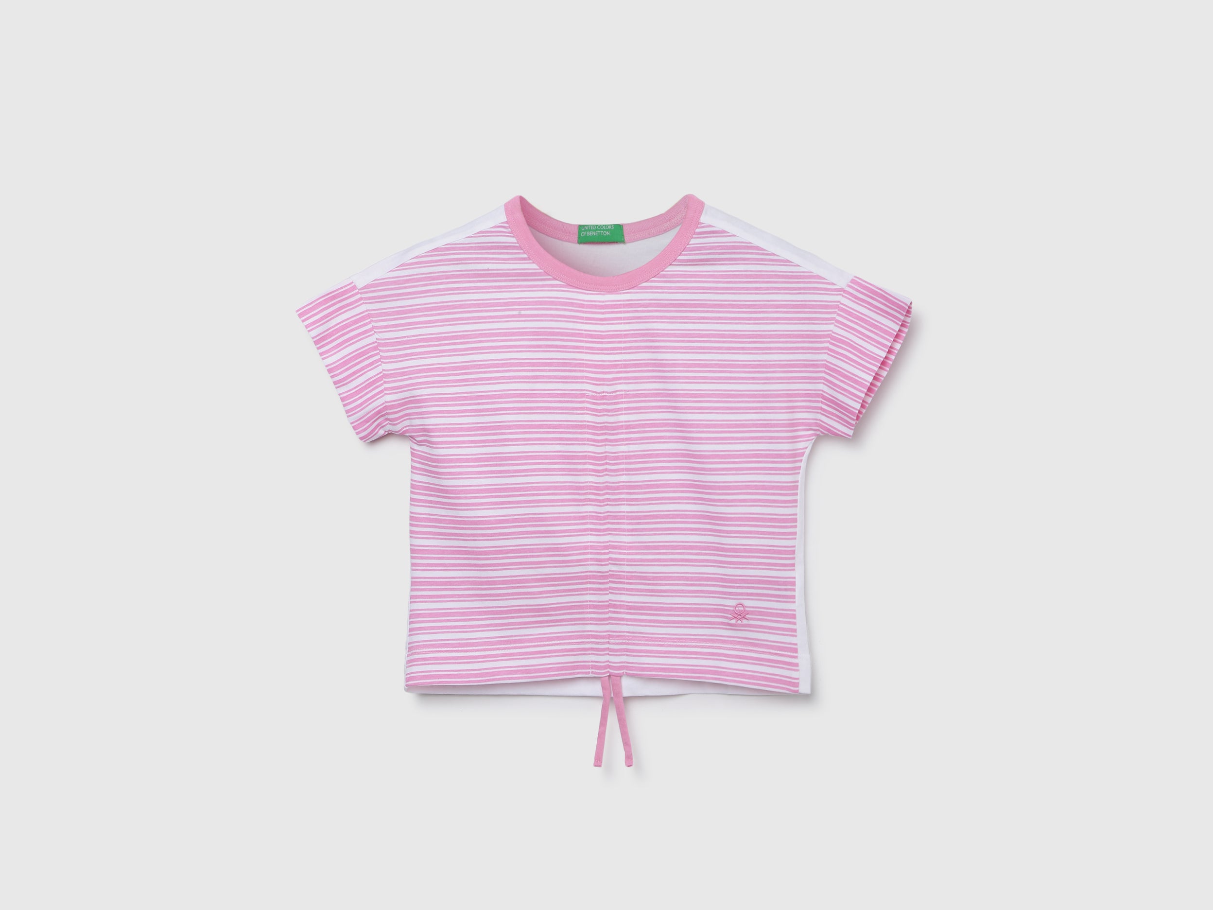 Regular-Fit Crew Neck Striped Top