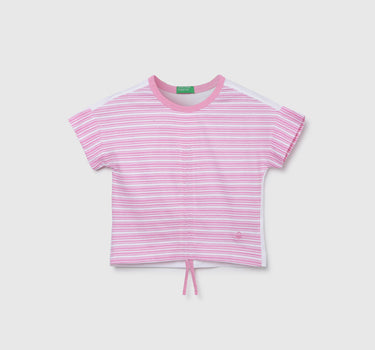 Regular-Fit Crew Neck Striped Top