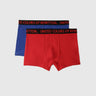 Pack of 2 Solid Colour Low Rise Boxer Briefs