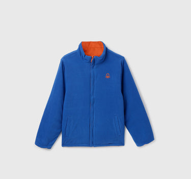 Boy's Regular Fit Full Sleeves Reversible Jacket