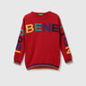 Boys Printed Round Neck Sweater