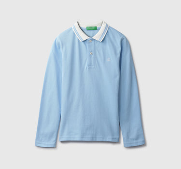 Basic Blue Polo T-Shirt