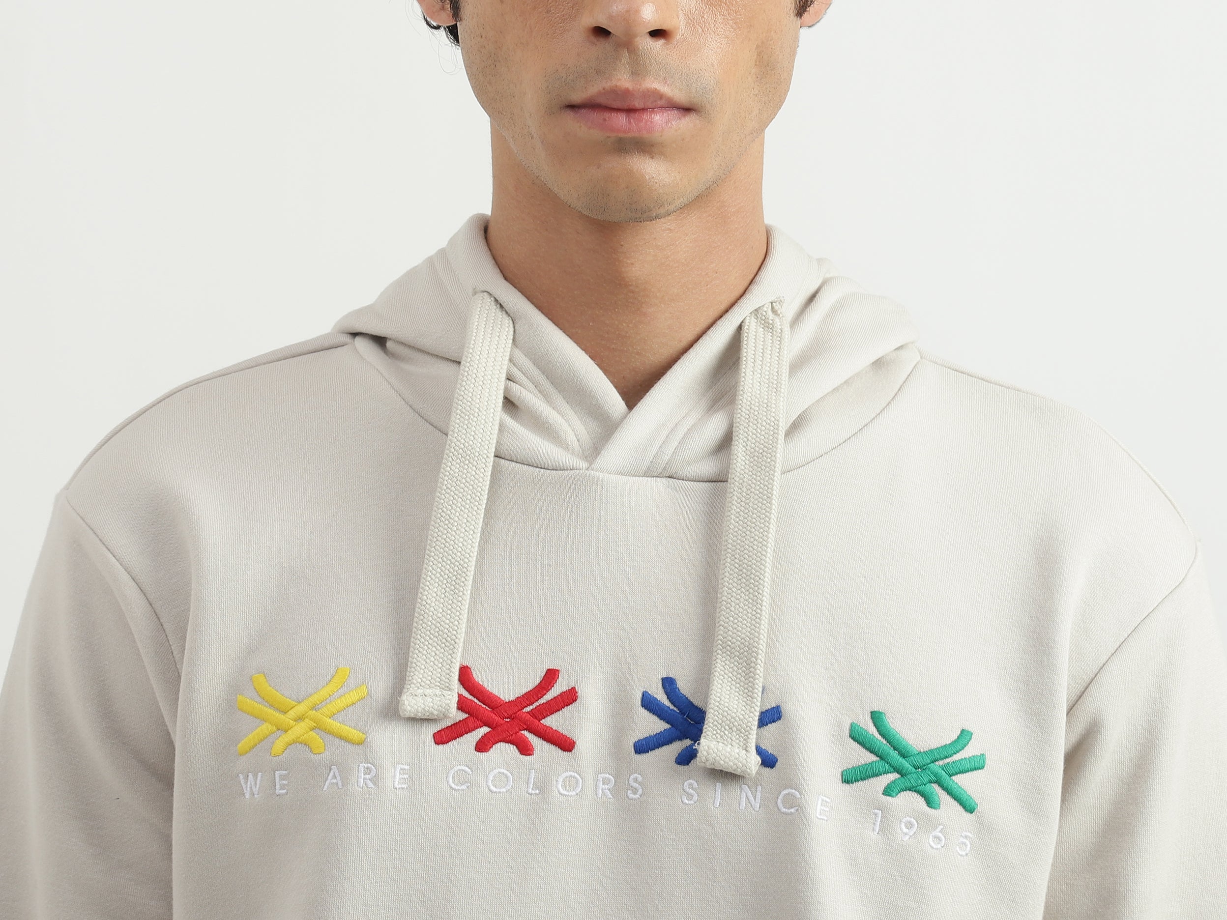Men Brand Logo Hooded Sweatshirt – United Colors of Benetton Store