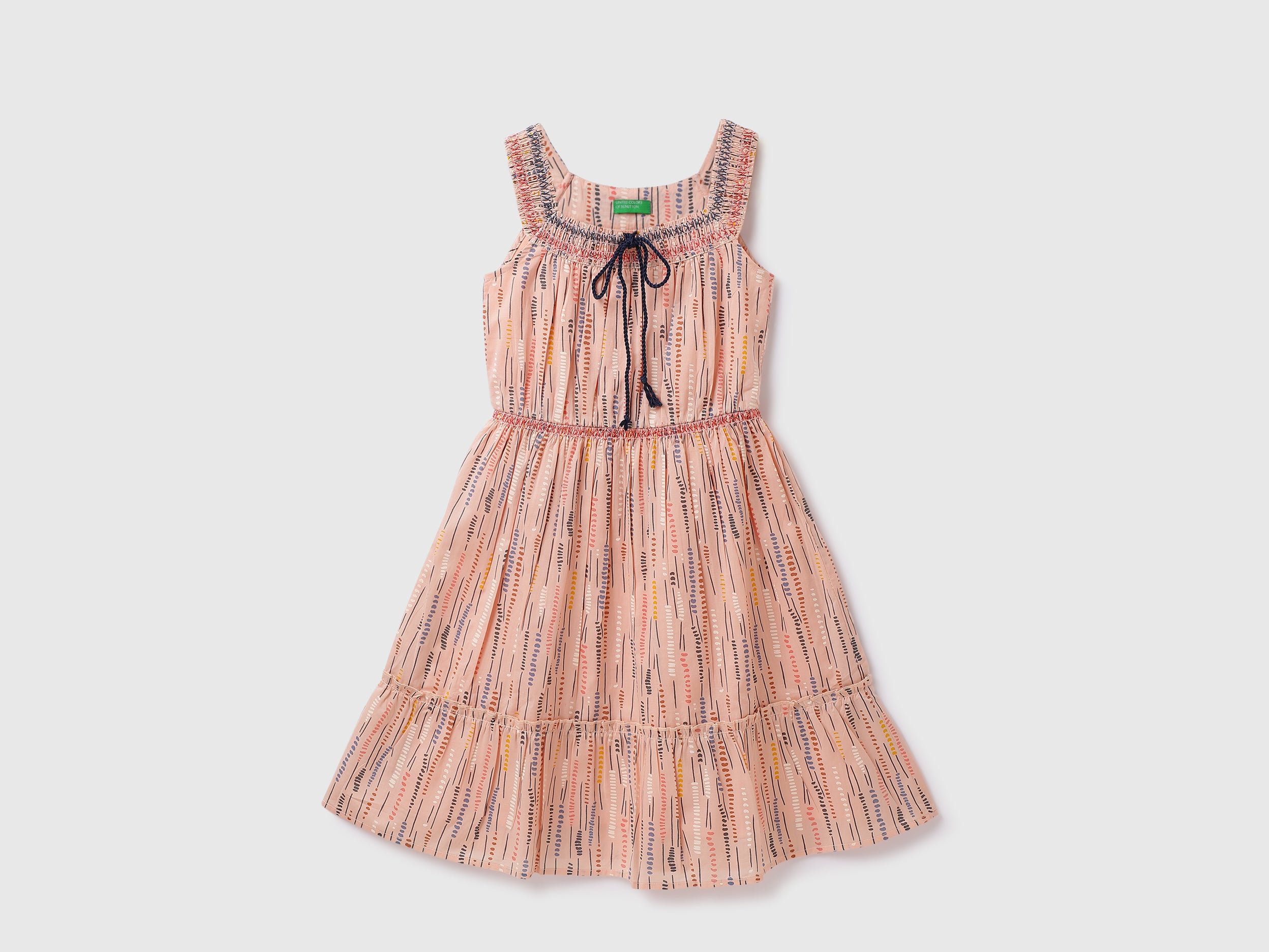 Cotton Printed Square Neck Girls Dresses