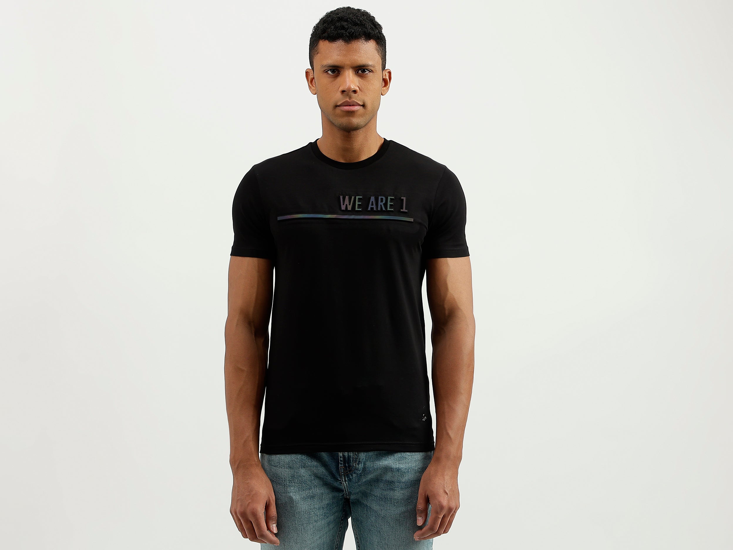 Regular Fit Round Neck Solid T-Shirt