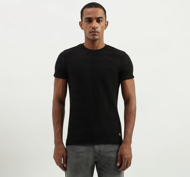 Regular Fit Round Neck Solid T-Shirt