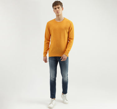 Men's Regular Fit Crew Neck Solid Sweater