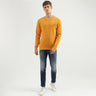 Men's Regular Fit Crew Neck Solid Sweater