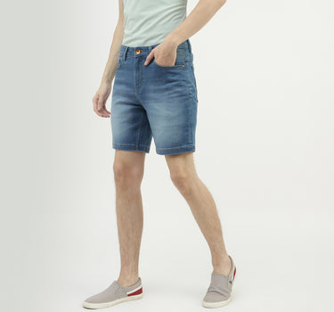 Men Solid Slim Fit Shorts