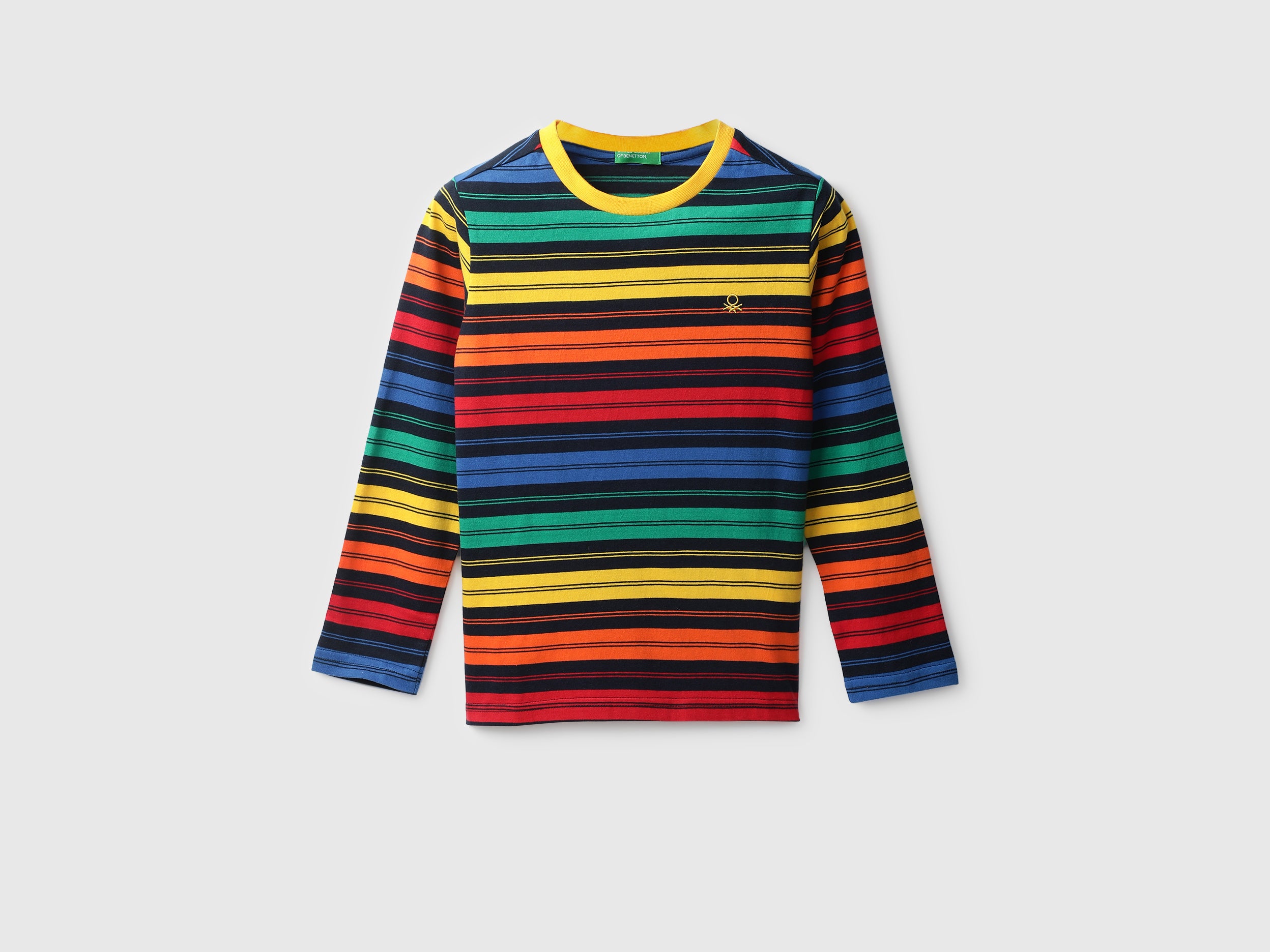 Boys Striped Round Neck T-shirt