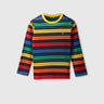 Boys Striped Round Neck T-shirt