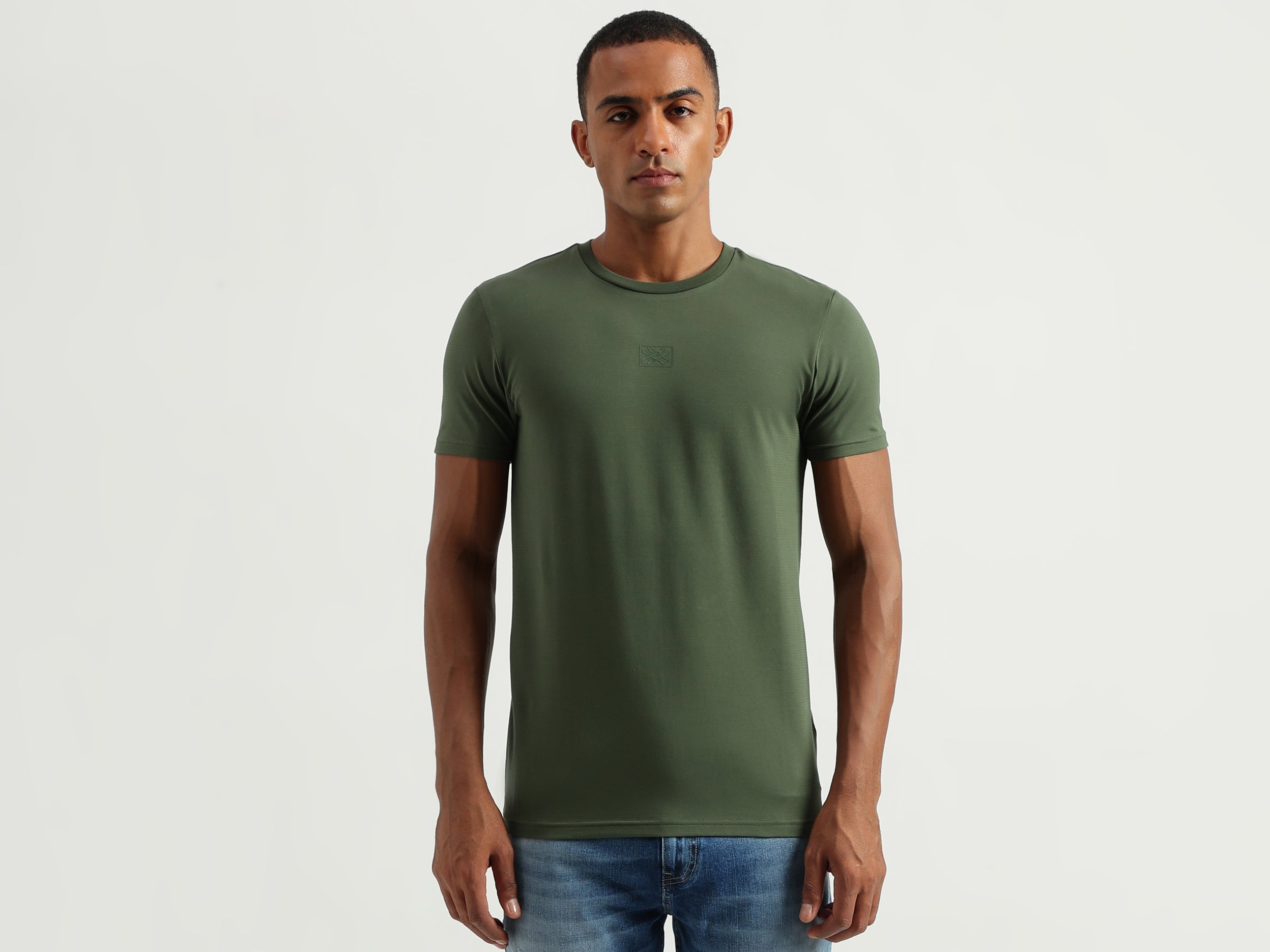 Men's Regular Fit Round Neck Solid Tshirts