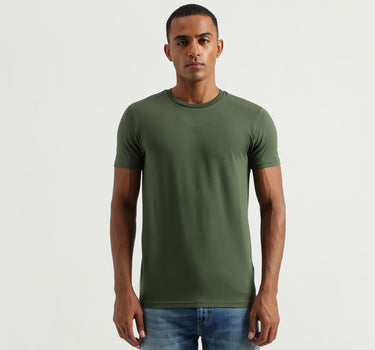 Men's Regular Fit Round Neck Solid Tshirts