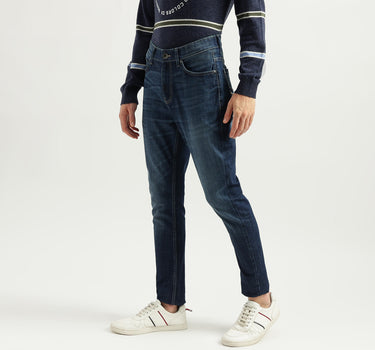 Men's Solid Carrot Fit Jeans