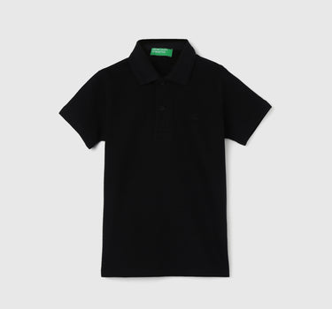 Boy's Regular Fit Polo Collar Solid Tshirts